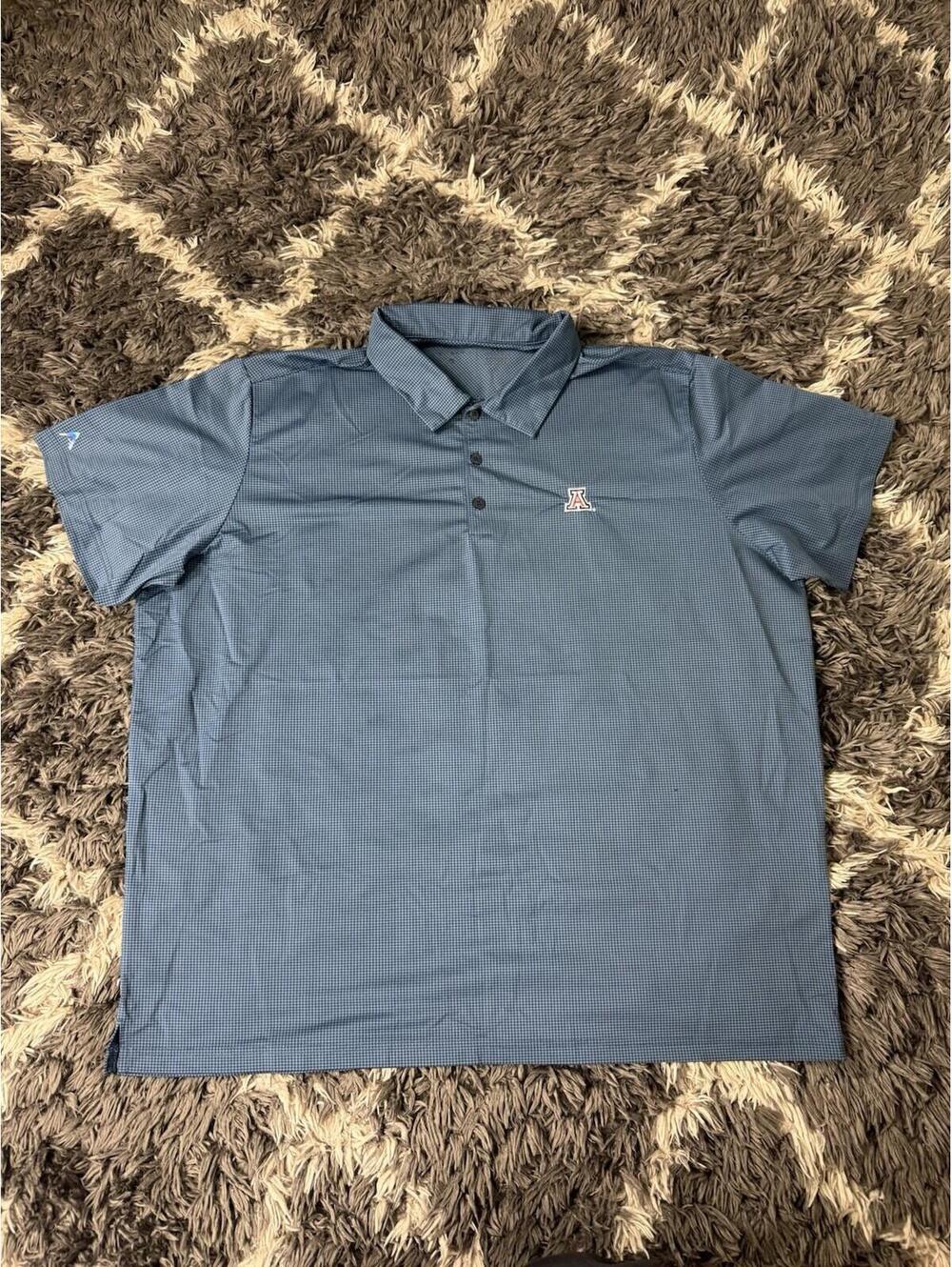 Arizona Wildcats NCAA Antigua Polo Shirt Men's XXL Blue Performance